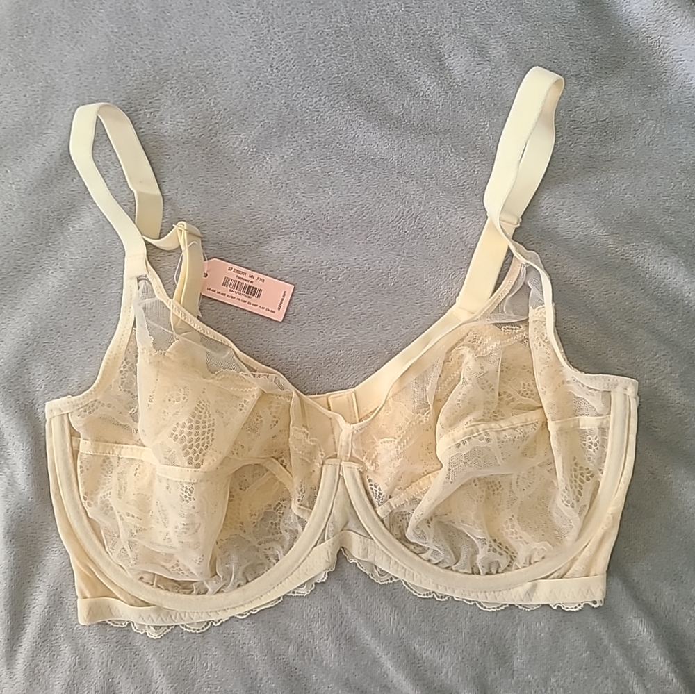 DOBREVA US 40E Racer Back Push Up Bra Lace Plus Size Bras Underwire SF 2202201